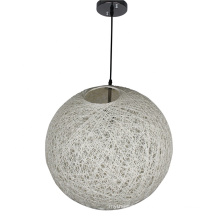 Modern Hand Woven Chandelier Cotton Ball Lighting Pendant Lamp